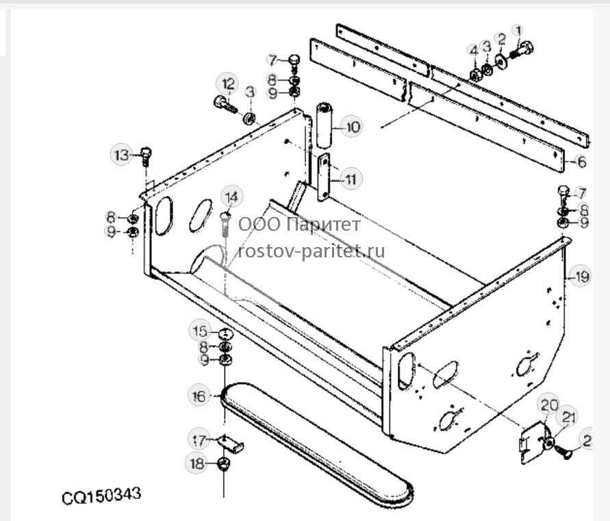 TAILINGS AND CLEAN GRAIN AUGER HOUSING 